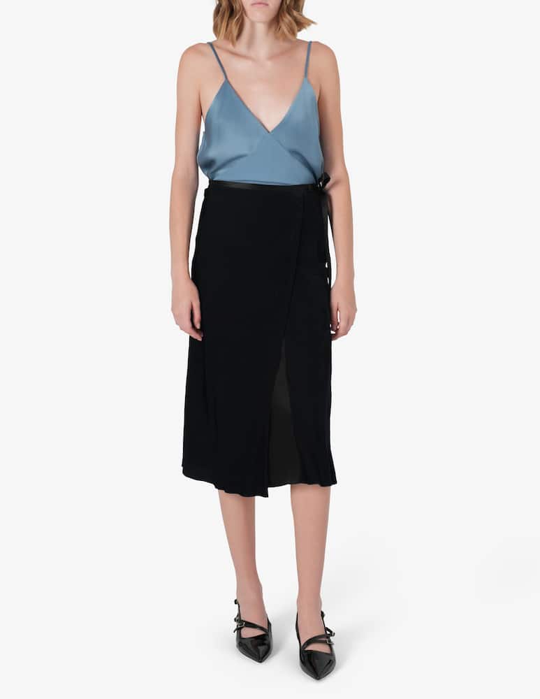 rinascente Forte Forte Velvet sarong skirt