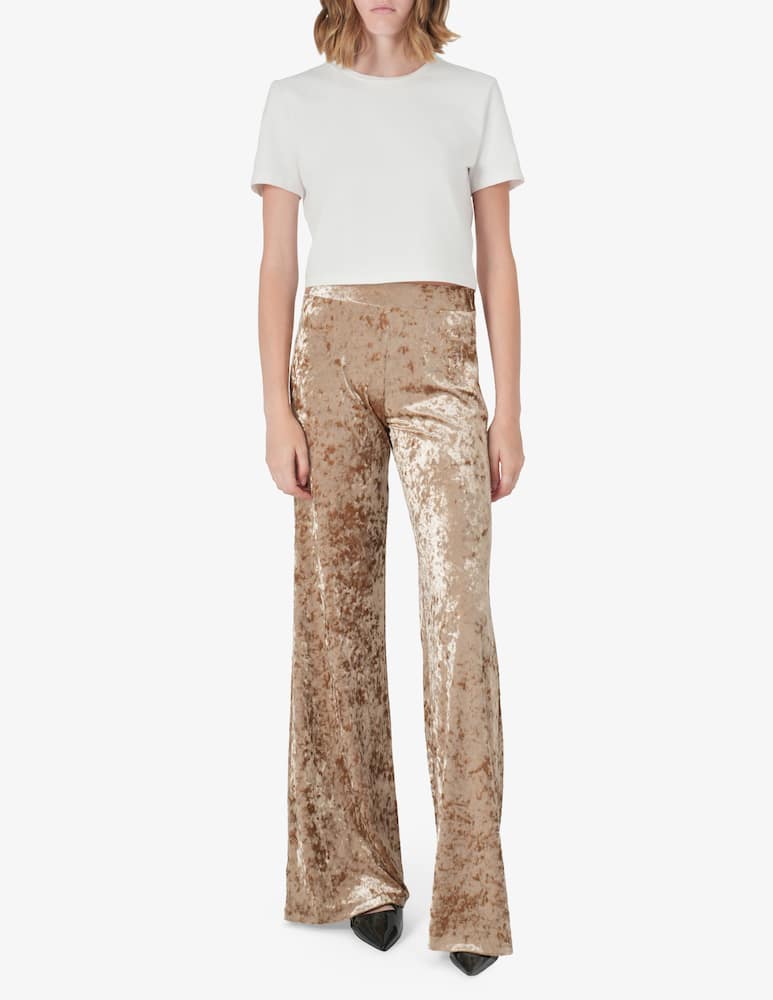rinascente Forte Forte Iridescent velvet trousers