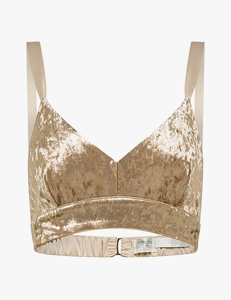rinascente Forte Forte Iridescent velvet bralette