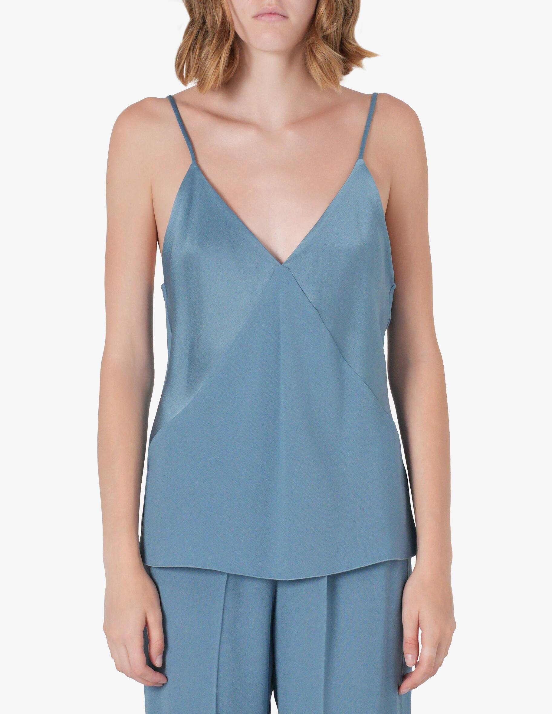 POWERFUL CHARM WOVEN SATIN TOP