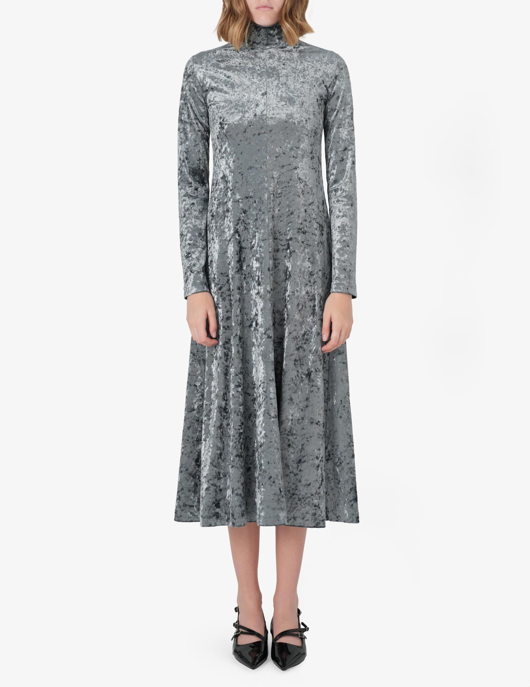 Shop Forte Forte Lurex jersey belted dress on Rinascente