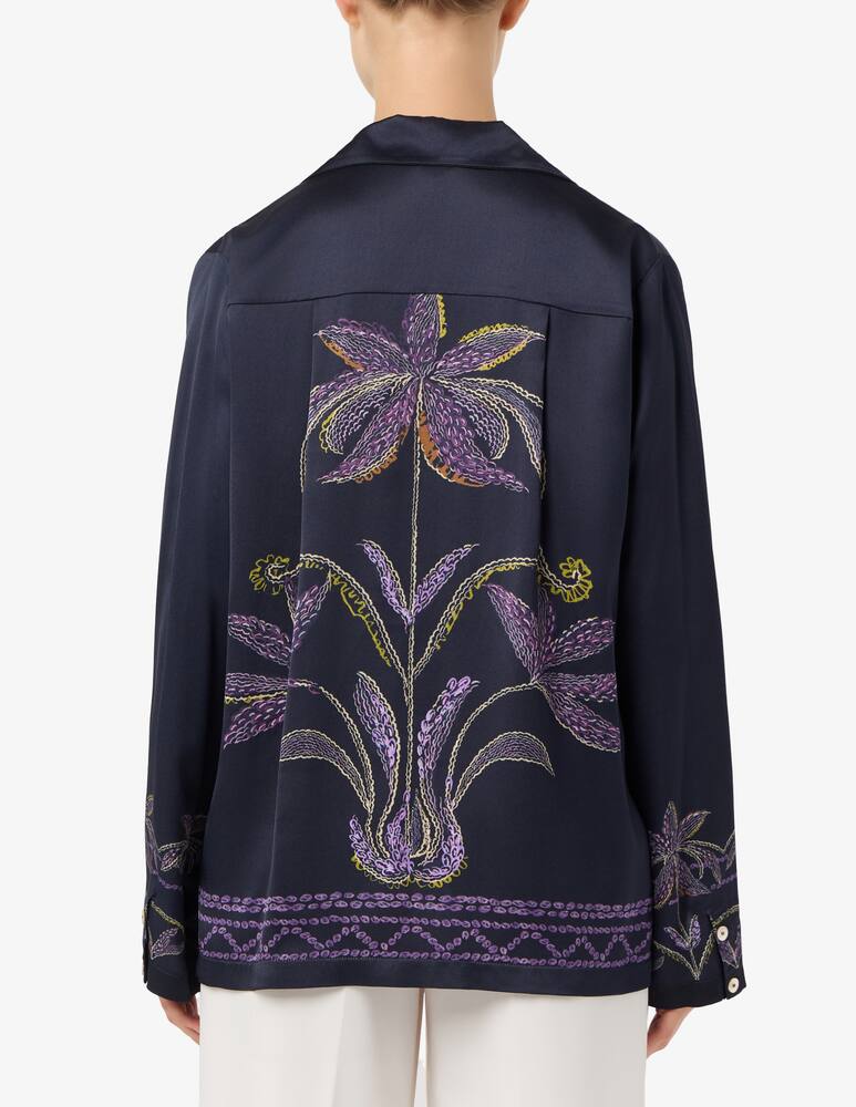 rinascente Forte Forte Sogni print satin pajama shirt