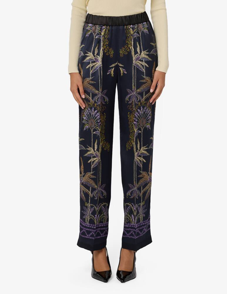 rinascente Forte Forte Sogni print satin trousers