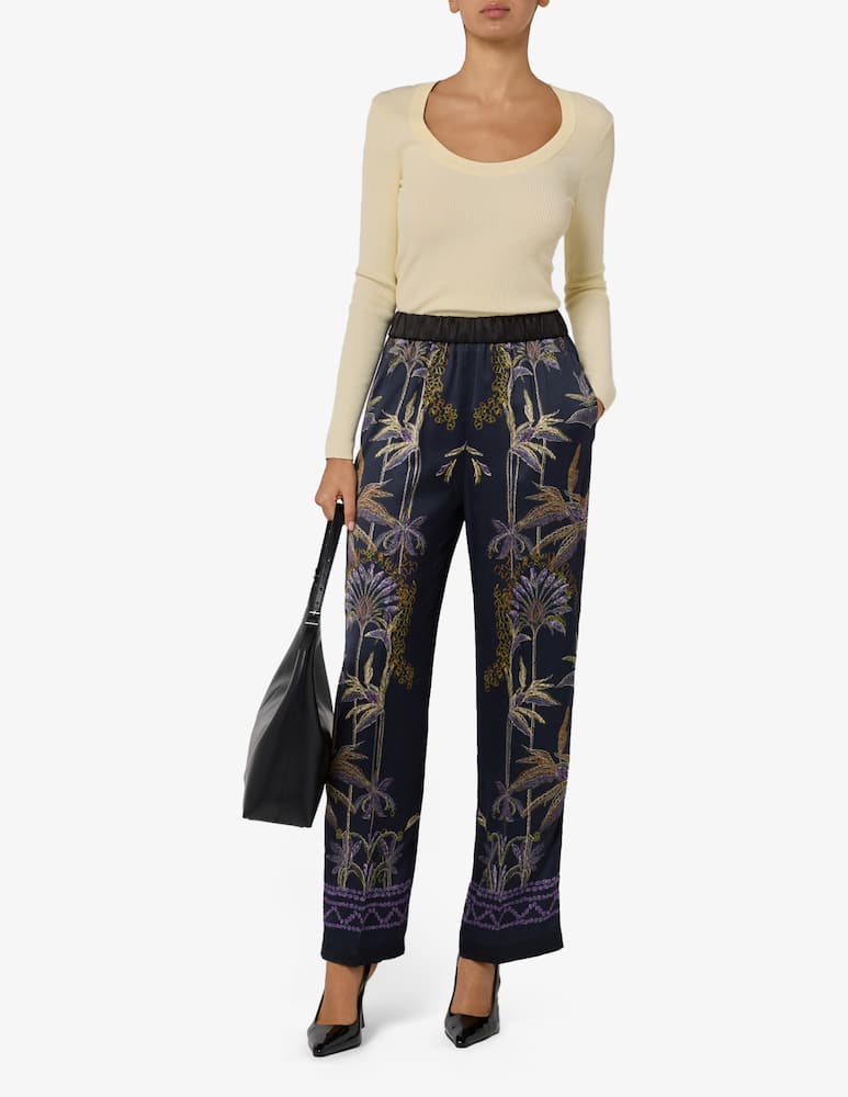 rinascente Forte Forte Sogni print satin trousers