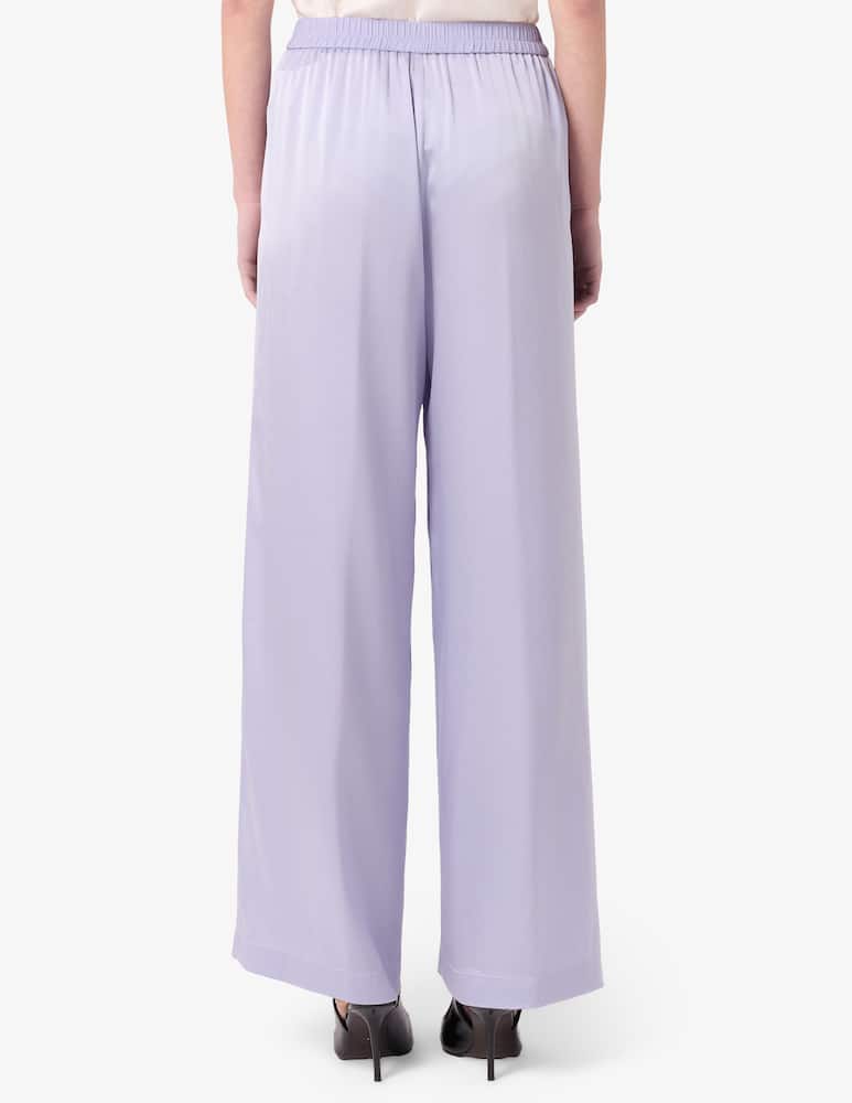 rinascente Forte Forte Shiny stretch silk trousers
