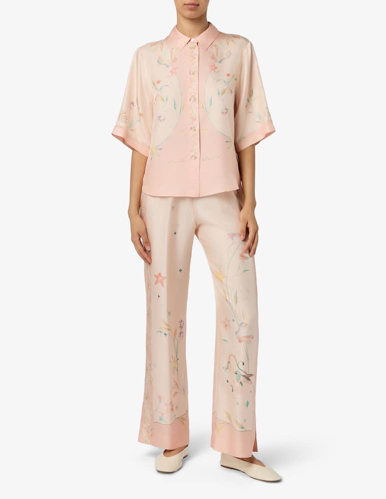 rinascente Forte Forte Deliverance print twill trousers