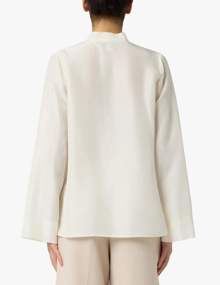 Forte Forte Camicia in seta habotai scollo v - immagine 3 Forte Forte Camicia in seta habotai scollo v - immagine 3