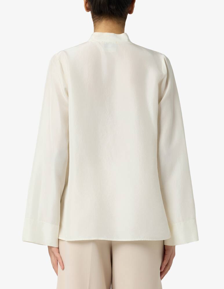 rinascente Forte Forte Habotai silk v-neck shirt