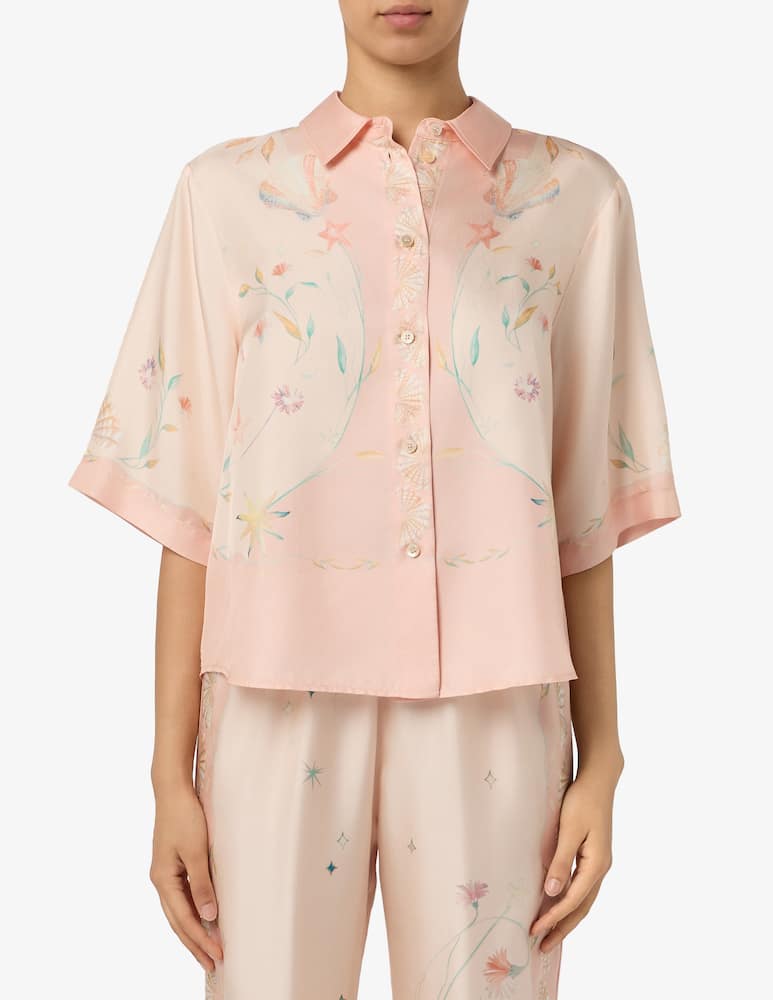 rinascente Forte Forte Deliverance print twill shirt