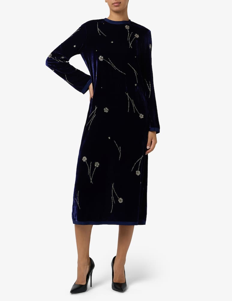 Forte Forte Embroidered velvet midi dress - picture 2 Forte Forte Embroidered velvet midi dress - picture 2