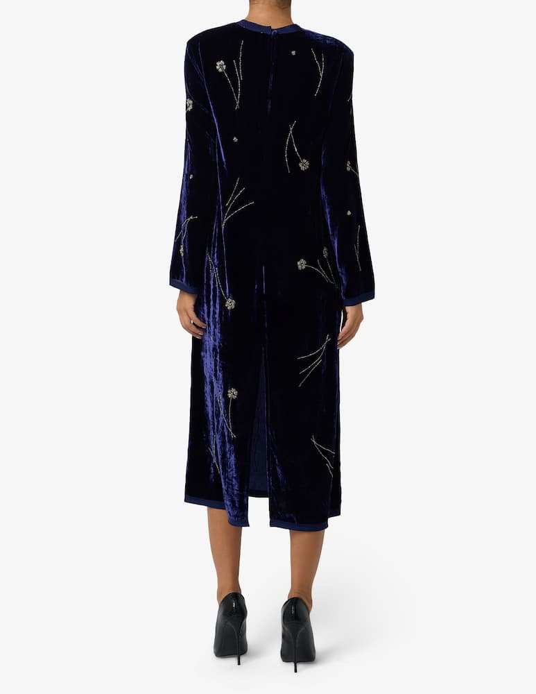 Forte Forte Embroidered velvet midi dress - picture 3 Forte Forte Embroidered velvet midi dress - picture 3
