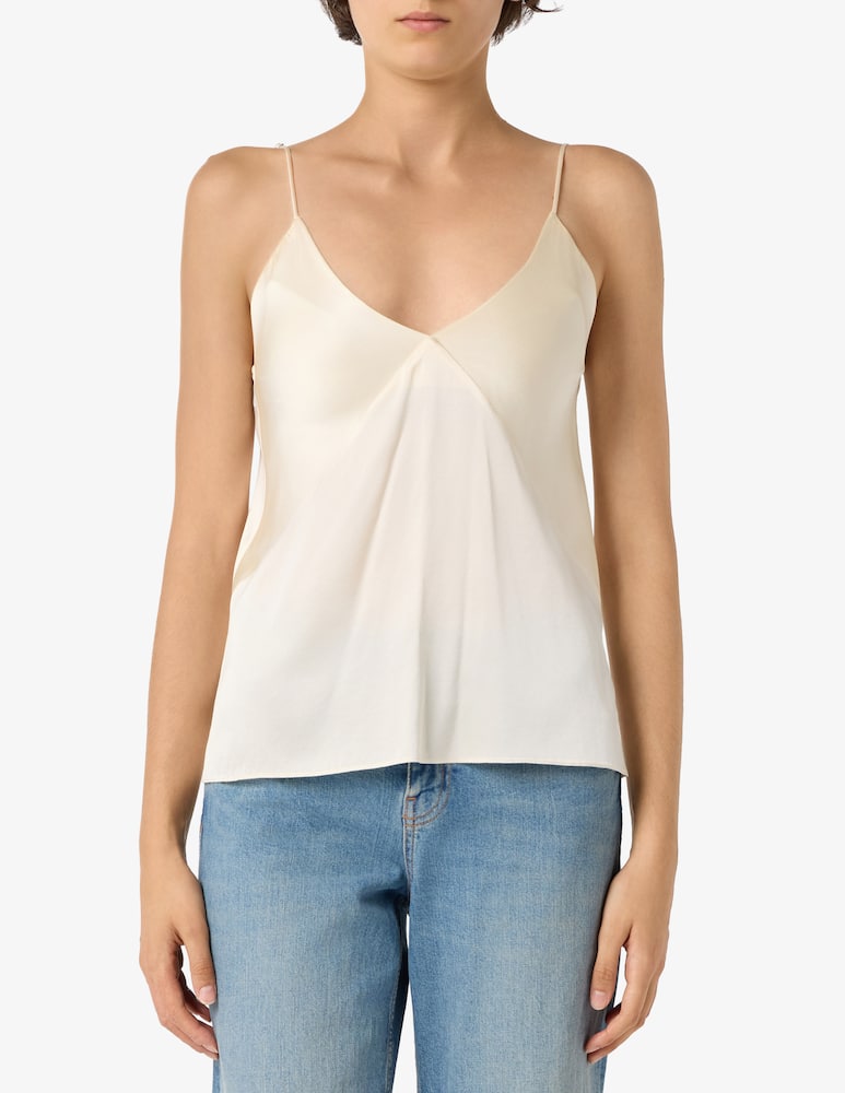 rinascente Forte Forte Silk satin spaghetti strap top
