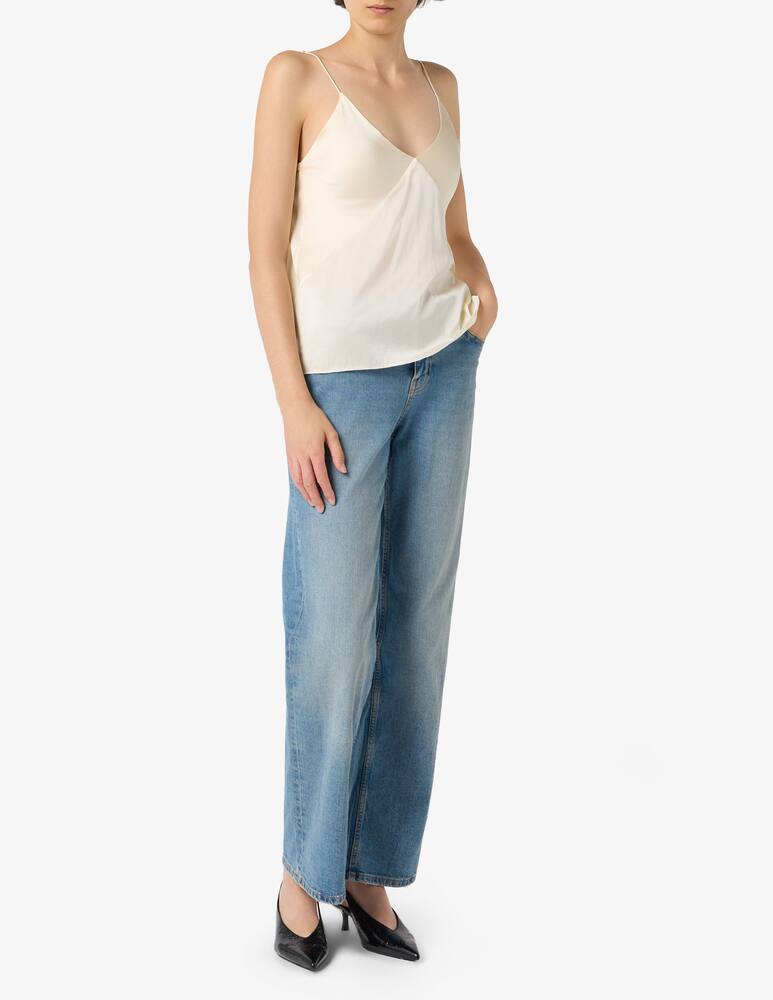 rinascente Forte Forte Silk satin spaghetti strap top