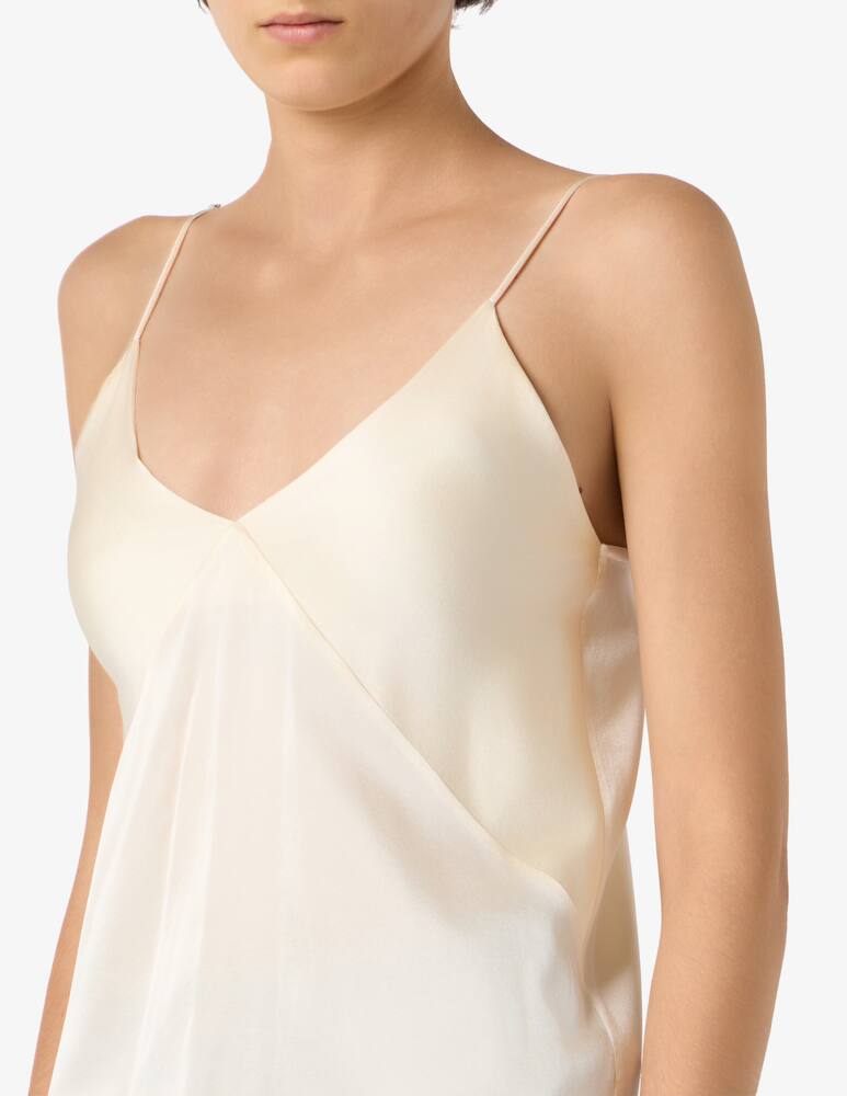 rinascente Forte Forte Silk satin spaghetti strap top