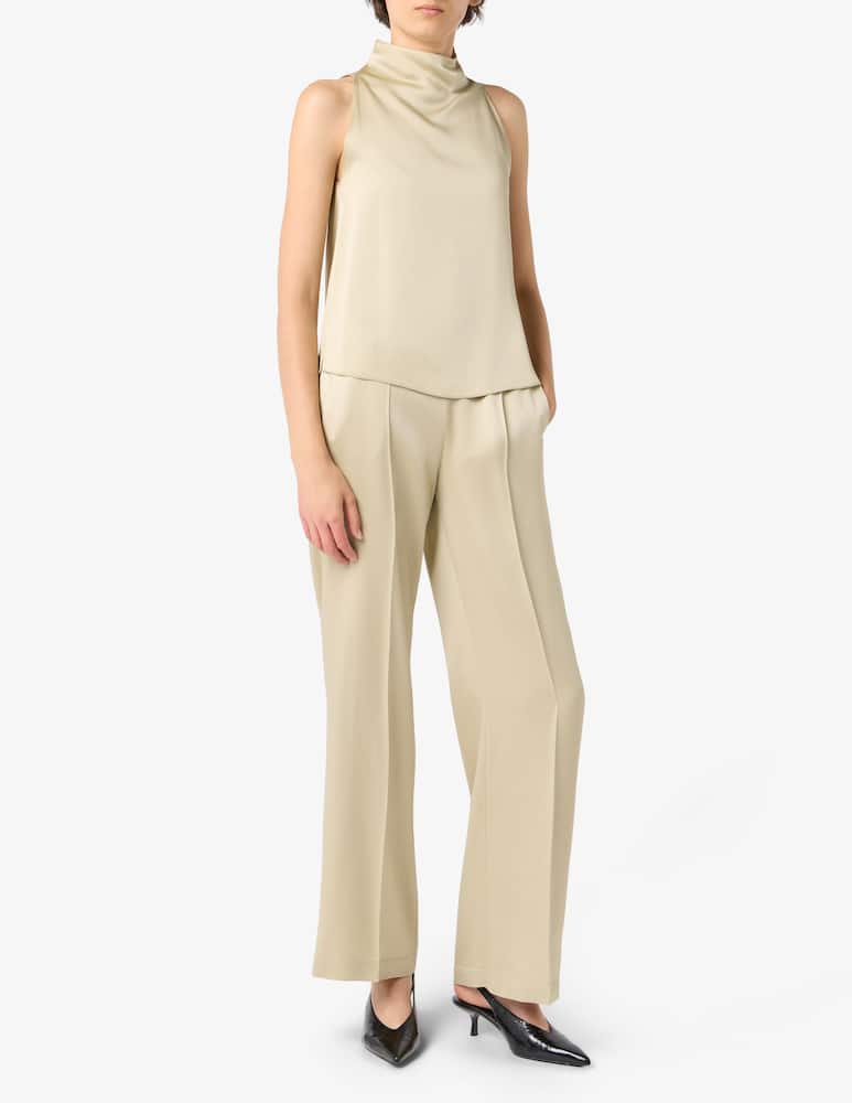 Forte Forte Pantaloni a vita alta in satin - immagine 2 Forte Forte Pantaloni a vita alta in satin - immagine 2