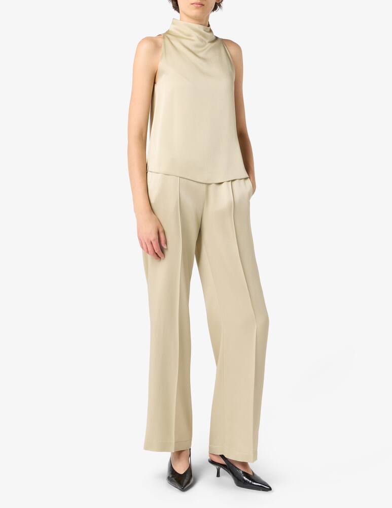 rinascente Forte Forte High-waist satin trousers