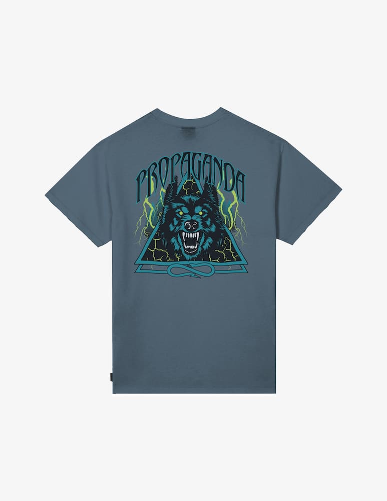 rinascente Propaganda T-shirt stampa lupo triangolo