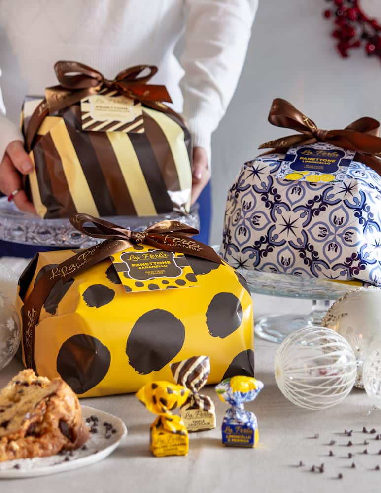 La Perla Di Torino Panettone Triple Chocolate 750g - picture 2 La Perla Di Torino Panettone Triple Chocolate 750g - picture 2