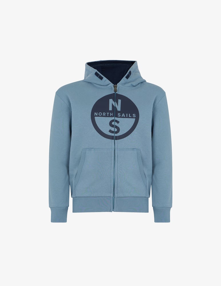 North Sails Felpa con zip e cappuccio - immagine 1 North Sails Felpa con zip e cappuccio - immagine 1