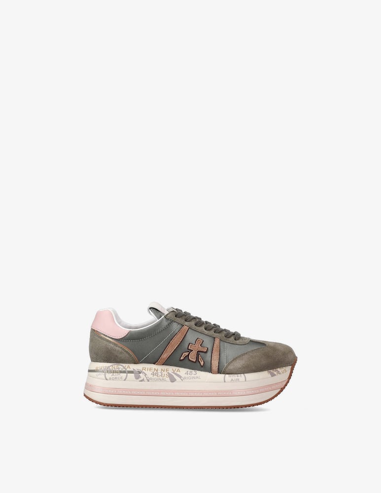 Premiata Sneaker in nylon e pelle Beth - immagine 1 Premiata Sneaker in nylon e pelle Beth - immagine 1