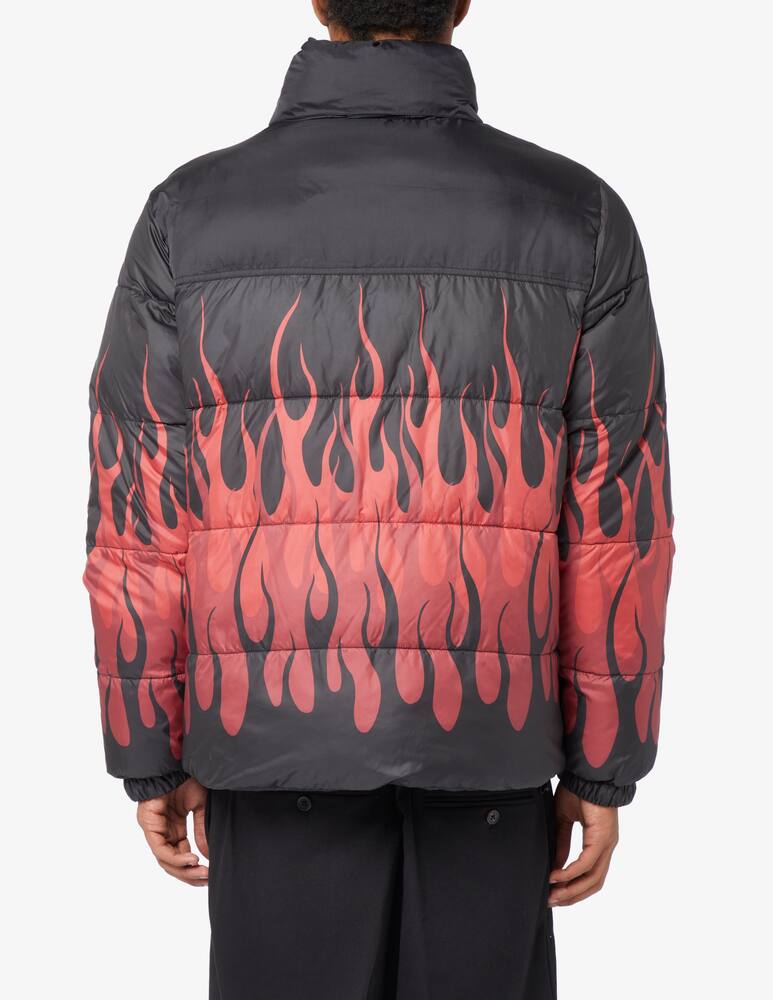Vision of Super Red flame puffer jacket - picture 3