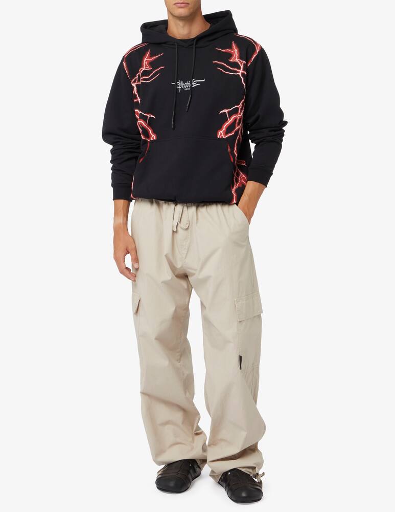 Phobia Red lateral lightning hoodie - picture 2