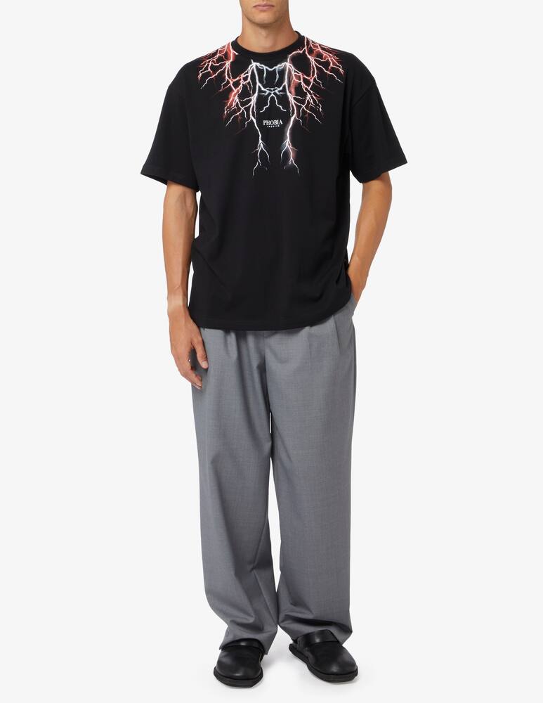 rinascente Phobia Blue lightning short sleeves t-shirt