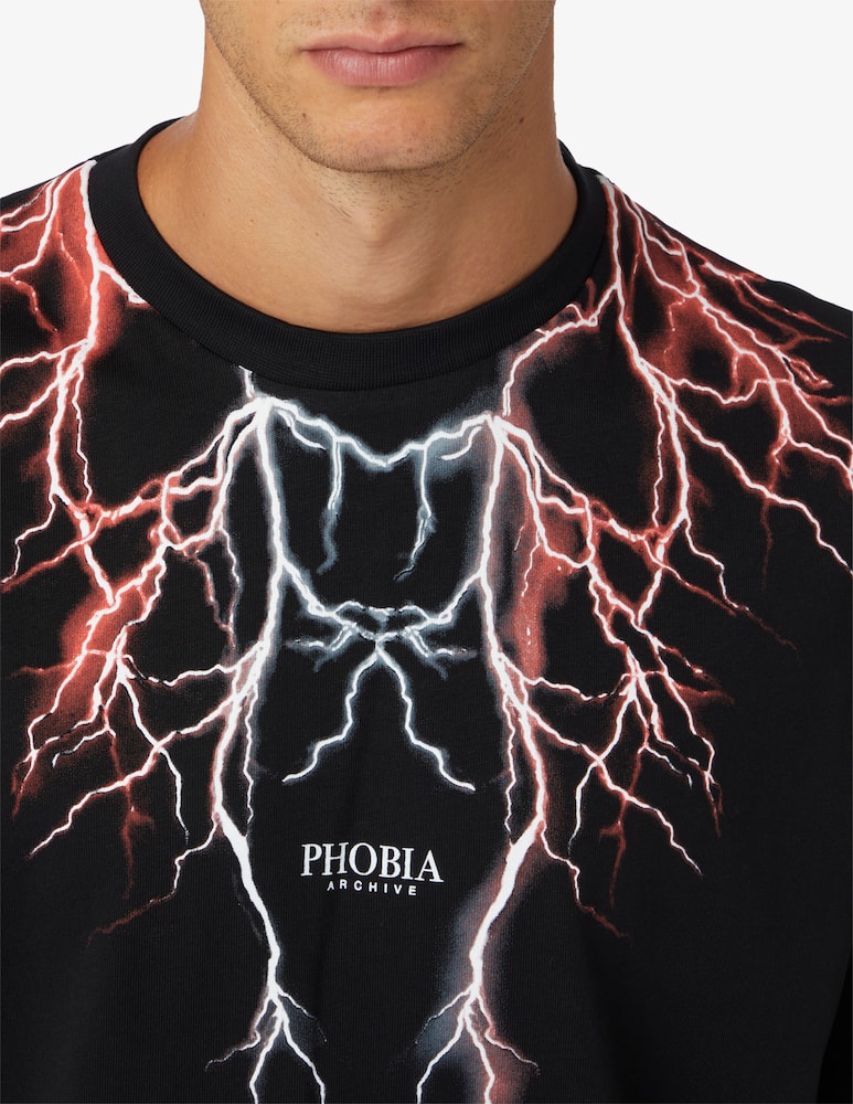 rinascente Phobia Blue lightning short sleeves t-shirt