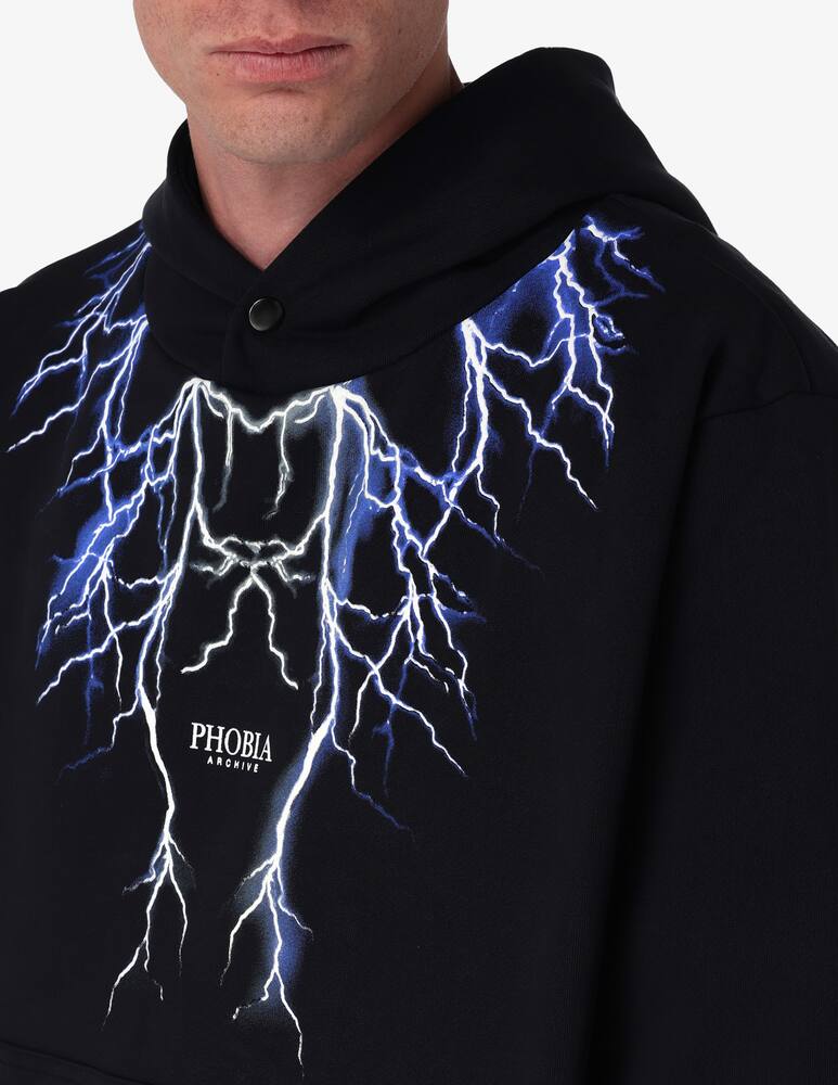 rinascente Phobia Blue lightning hoodie