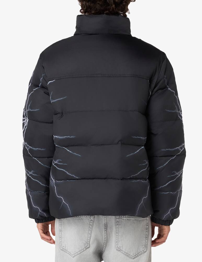 Phobia Grey lateral lightning puffer jacket - picture 3 Phobia Grey lateral lightning puffer jacket - picture 3