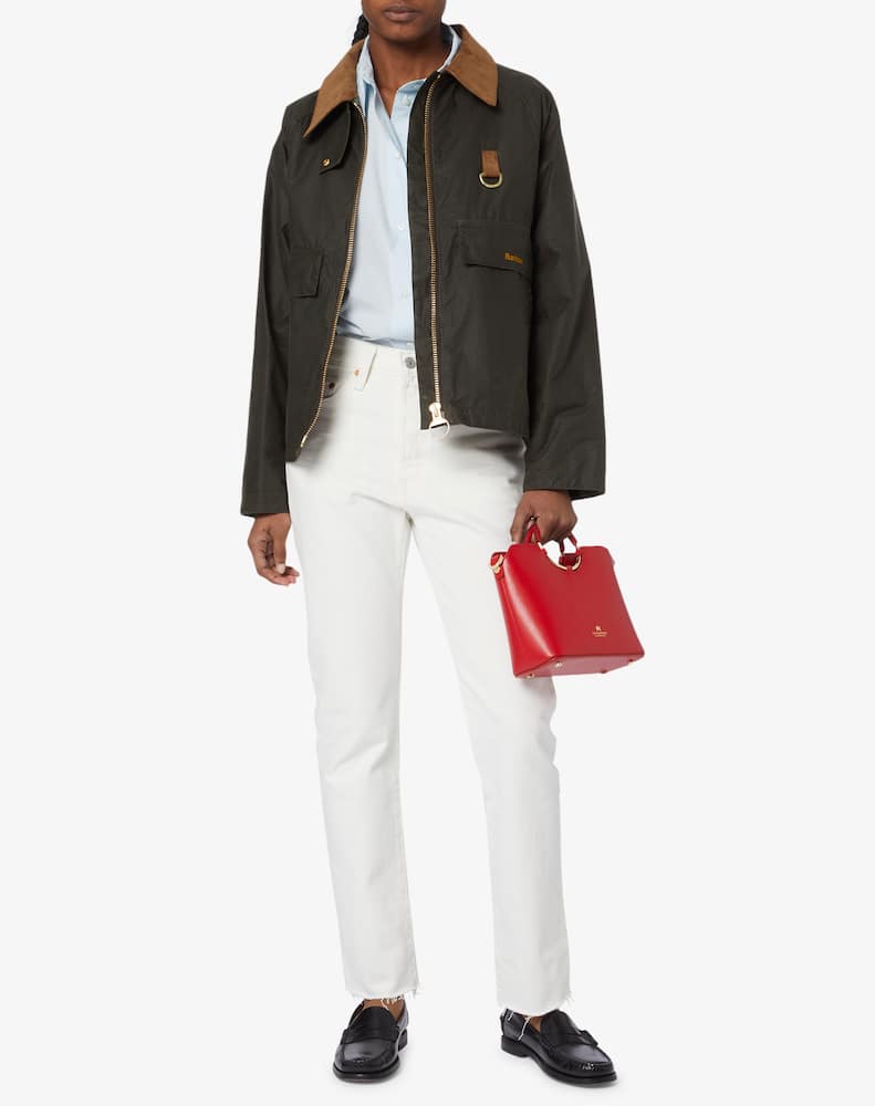 rinascente Barbour Eddlestone wax boxy jacket