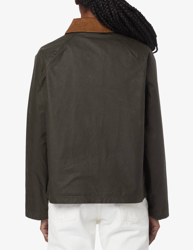 rinascente Barbour Eddlestone wax boxy jacket