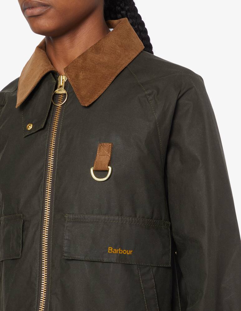 rinascente Barbour Eddlestone wax boxy jacket