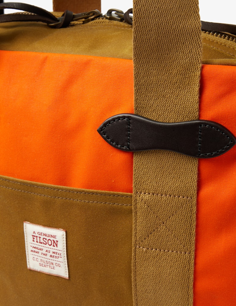 rinascente Filson Tin cloth tote bag with zipper