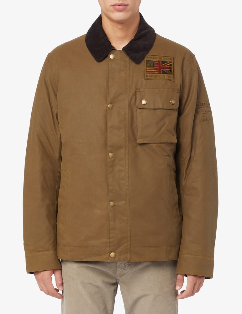 Barbour International Giacca workers wax bandiera patch - immagine 1 Barbour International Giacca workers wax bandiera patch - immagine 1