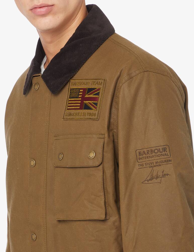 rinascente Barbour International Workers wax patch jacket