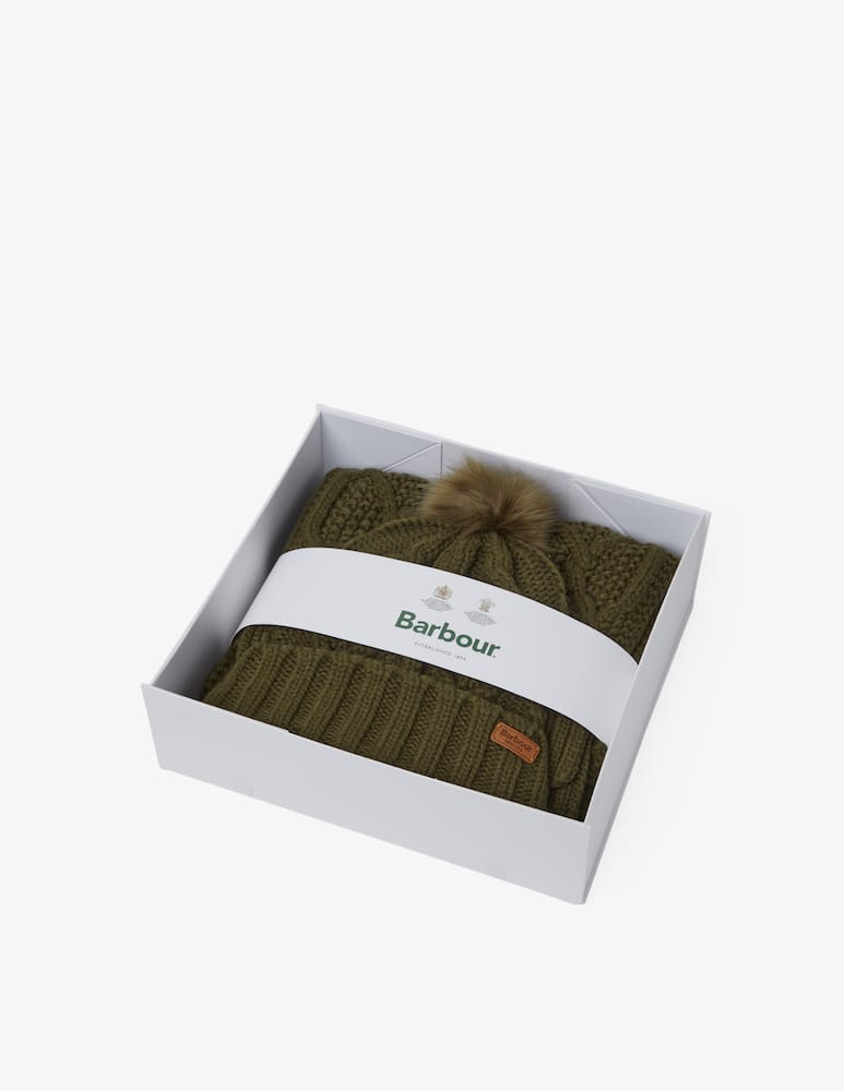 Barbour Confezione regalo sciarpa e berretto - immagine 1 Barbour Confezione regalo sciarpa e berretto - immagine 1