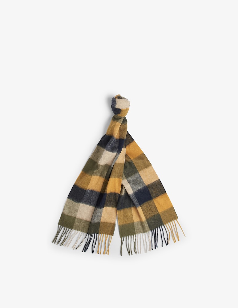 rinascente Barbour Sciarpa lana square quadri grandi