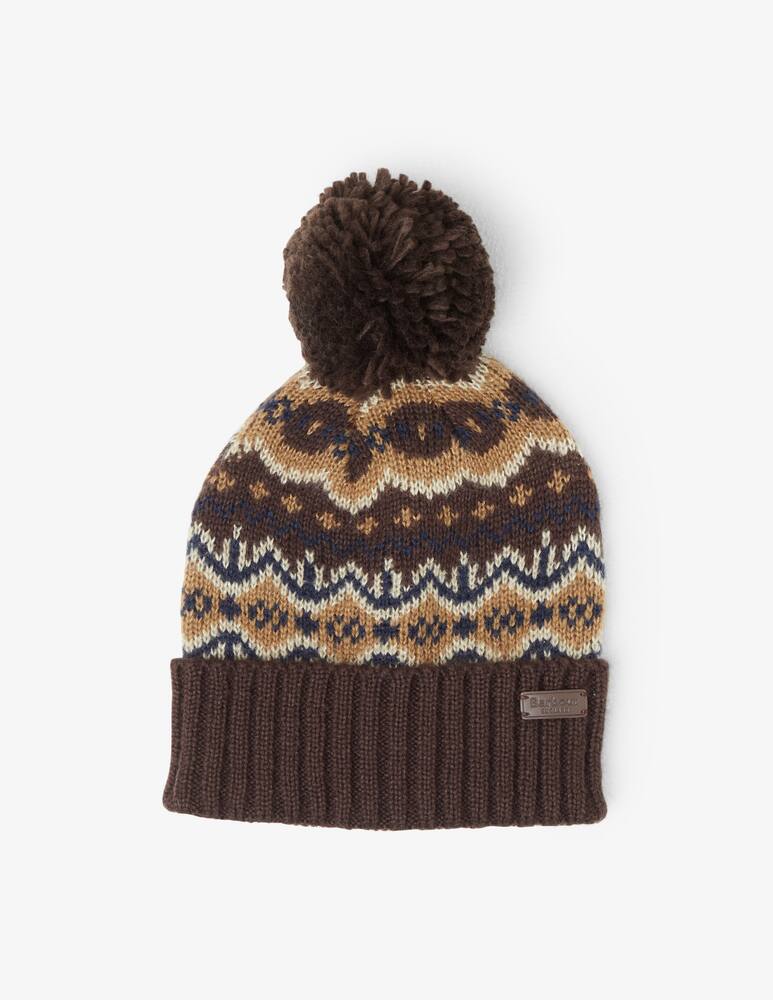 rinascente Barbour Pom pom greca scarf and beanie gift box