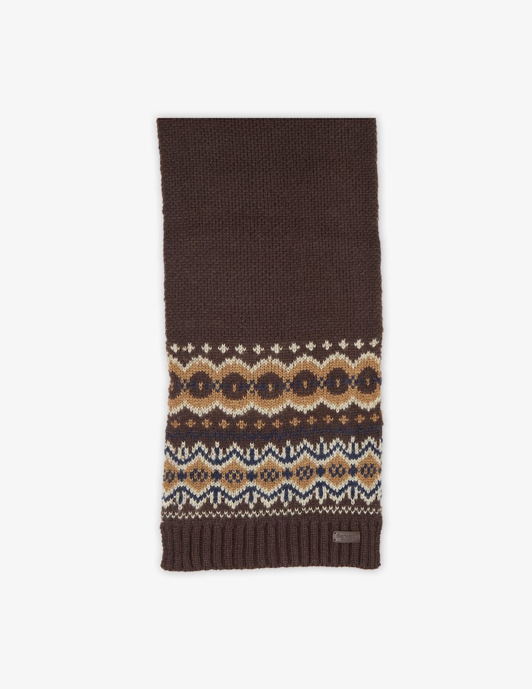 rinascente Barbour Pom pom greca scarf and beanie gift box