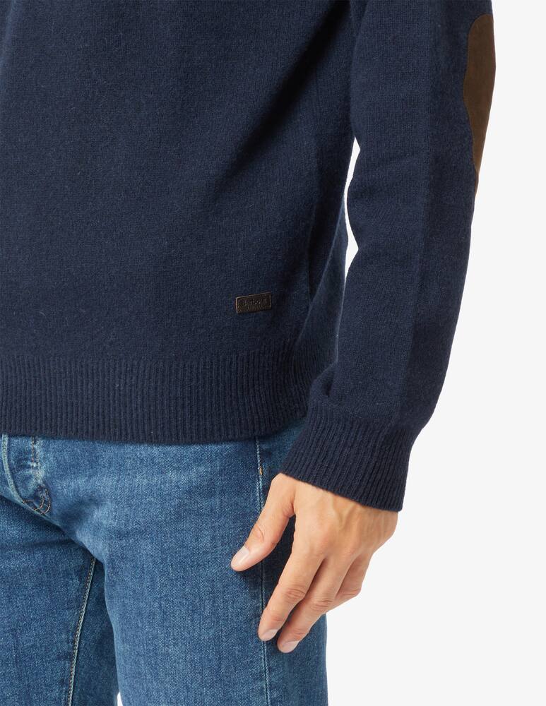 rinascente Barbour Lambswool elbow patch jumper