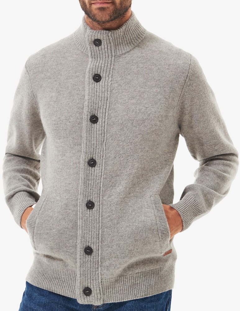 rinascente Barbour Ribbed zip cardigan