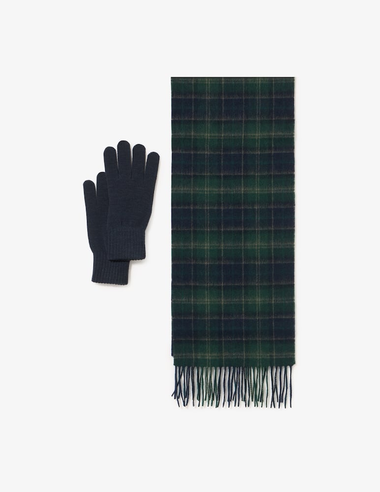 Barbour Tartan scarf & glove gift set - picture 1 Barbour Tartan scarf & glove gift set - picture 1