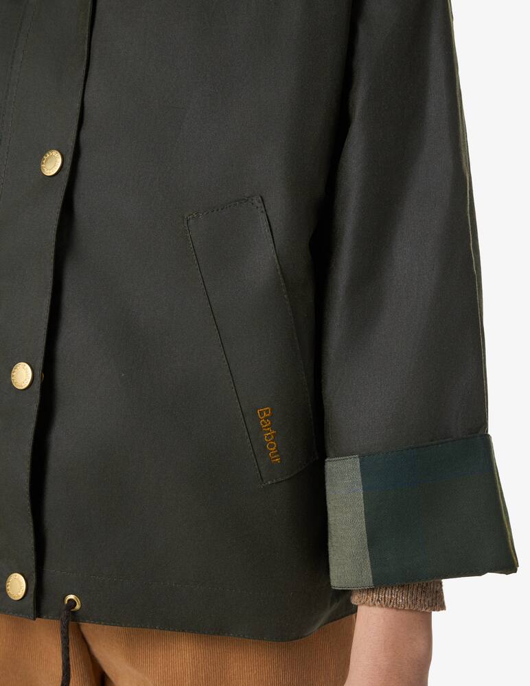 rinascente Barbour Inez wax jacket short