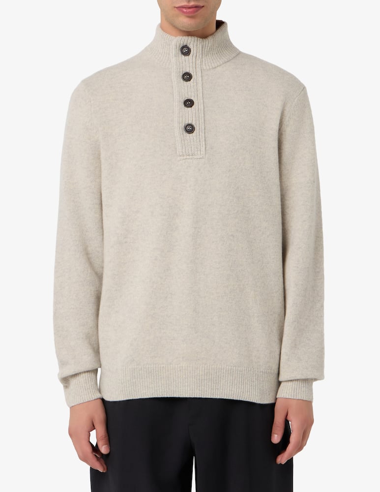 Barbour Maglione a collo alto con bottoni - immagine 1 Barbour Maglione a collo alto con bottoni - immagine 1
