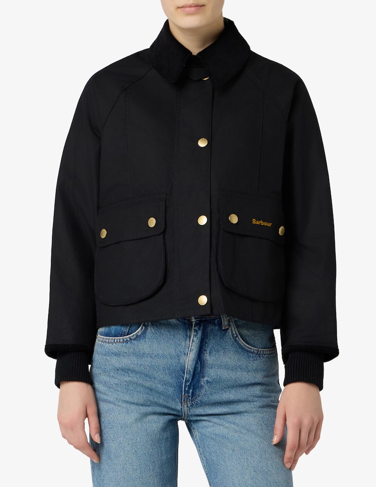 rinascente Barbour Giacca cropped cerata Beadnell