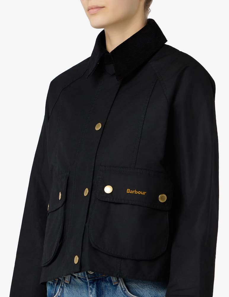 rinascente Barbour Giacca cropped cerata Beadnell