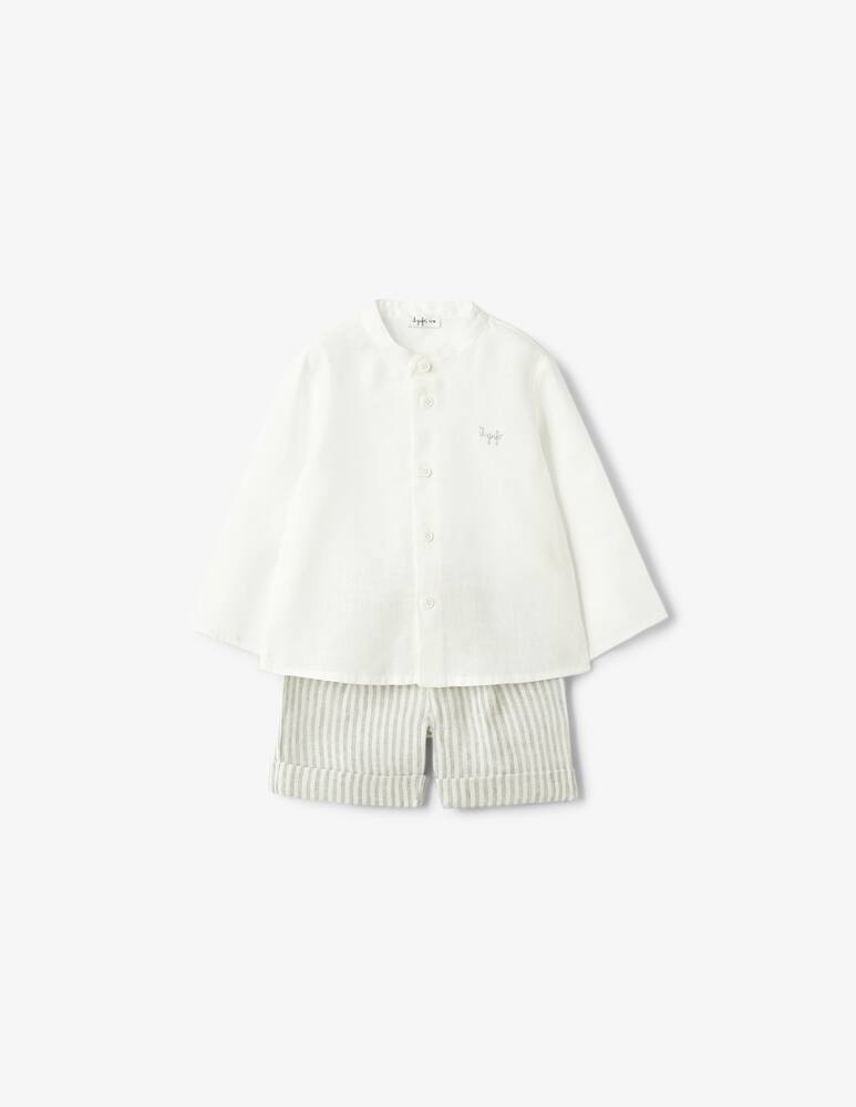 rinascente Il Gufo Set camicia e pantaloni in lino