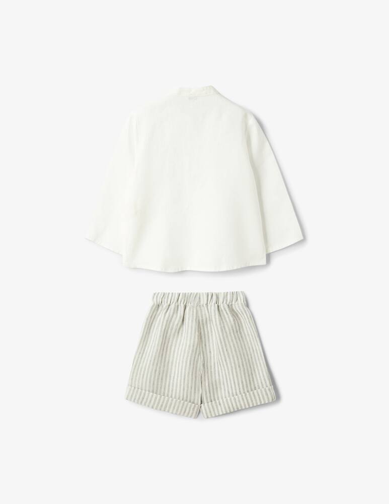 rinascente Il Gufo Set camicia e pantaloni in lino