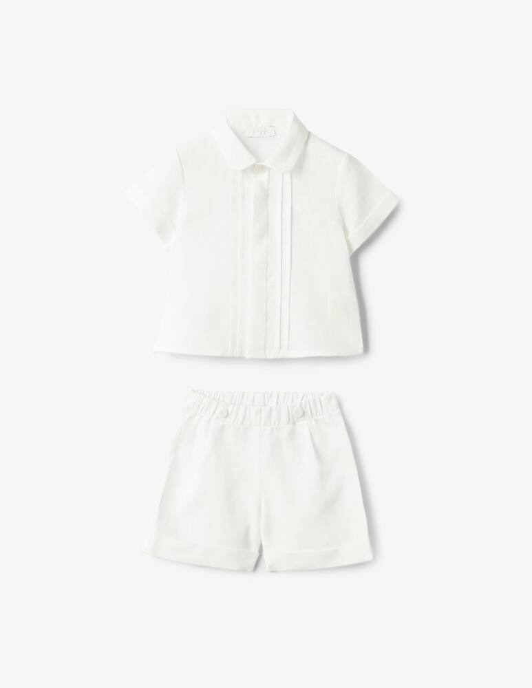Il Gufo Linen shirt and shorts set - picture 1